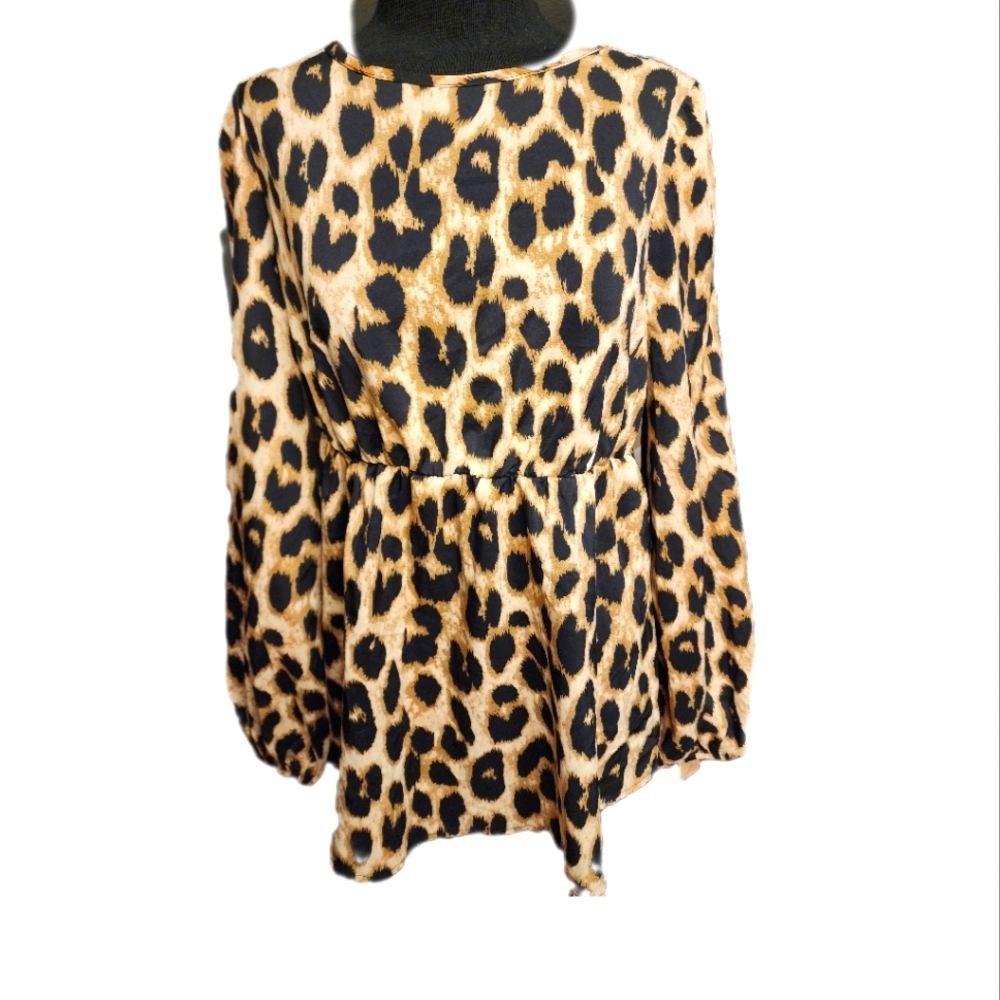 Leopard print blouse
